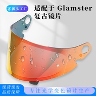 Glamster Lens Fitting Glamster  CPB-1V Retro Helmet Lens Color Changing Day and Night Universal