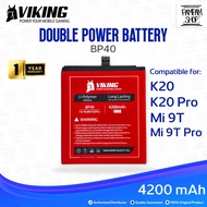 Baterai VIKING Double Power XiaoMi BP40 Redmi K20 K20 Pro Mi9T Batre Batrai Battery BP 40 Dual