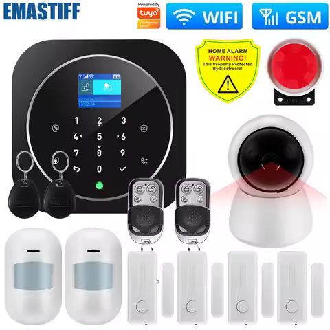 WIFI W9B Alarm System for Home Burglar Security 433MHz WiFi GSM Alarm Wireless Smart House Work with