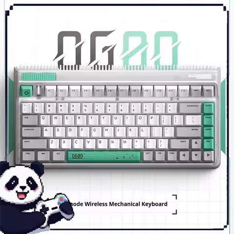 Iqunix Og80 Wormhole Mechanical Keyboard Wireless Bluetooth 2.4g Hot Plug Customized Keyboard Compat