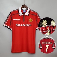 Retro 1998 1999 Manchester United Home Football Jersey Classics Beckham Retro Jersey