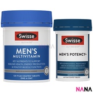 Swisse Men's Charisma Pack (Men's Multivitamin + Men's Potency+) 120 + 60 Capsules