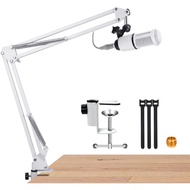 For At2020 and At2035 White Mic Stand, White Boom Arm Compatible with Audio Technica at2020 and At20