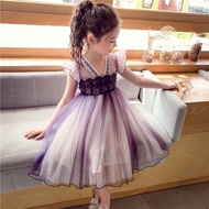 ZZOOI Kids Princess Dress Children Party Prom Dress Toddlers Birthday Lace Waist Vestidos Girls Chri