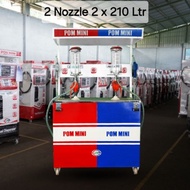 FL133 POM MINI - Pertamini Manual 2 Nozzle (kapasitas tangki 2x60, 2×110 & 2×210 liter)