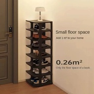 Simple Shoes Rack Multilayer Narrow Plastic Assemble Storage Shelf Living Room Foldable Standing 简易鞋