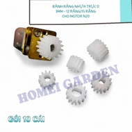 10 PCS - 3mm D Shaft Plastic Gear for Motor N20 – 12 Teeth, 15 Teeth DIY Model, STEM Project - HM060