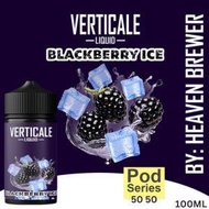 HOT ITEM! VERTICALE LIQUID BLACKBERRY ICE 100 ML BLACK BERRY DINGIN LIQUID RASA BUAH SALT NIC 0 POD 