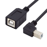 CHENYANG PRINTER SCANNER DISK USB 2.0タイプBオスからメス90度ダウンアングルエクステンションケーブル20CM