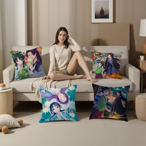 Anime The Apothecary Diaries Pillow Cushion Cover Pillowcase Living Room Sofa Home Decor Customized