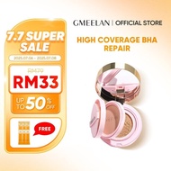 12H Flawless Matte Cushion dan High Coverage GMEELAN BLACK TRUFFLE BHA HIGH COVER BHA Repair Cushion