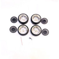 WPL D12 D14 D14S 4pcs drift tires including rims size diameter 54mm tire width 22mm rim tires set WP