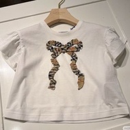 BURBERRY kids 正品 💥限時優惠💥 2026新款棉質童裝短袖純棉 立體格仔蝴蝶結T恤圖案 女裝成人可穿大碼 可以親子裝  全新連吊牌訂貨各碼只有一批 (官網售約HK4500)  🩷查詢更多