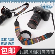 Camera Retro Ethnic Style Shoulder Strap Suitable for Sony Micro Single A6400 A7III A7M3 R2 Canon R5