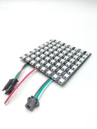 WS2812B Flexible Individually Addressable LED Metrix Panel ขนาด 8X8ไฟ LED ดิจิทัล WS2812B RGB 5050SM