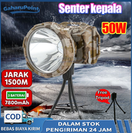 SENTER KEPALA DONY MS-309 SO BIG - 50W - CAHAYA SUPER TERANG - WATERPROOF /Senter kepala Cas DONY MS