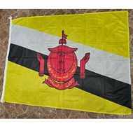 BRUNEI FLAG 2' X 3' (60CM X 90CM) / 3' X 4' (90CM X 120CM)