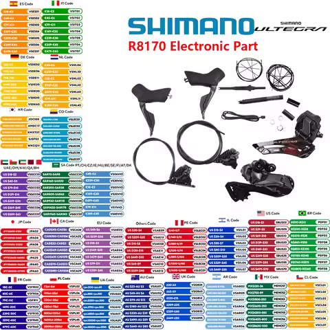 Shimano ULTEGRA Series Di2 Groupset R8170 Electronic Part Without Crankset 2x12s For Road Bike No Cr