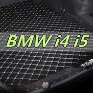 [ BMW i4 i5] Trunk Mat- READY STOCK Premium PU Leather Trunk Liner Boot Cargo