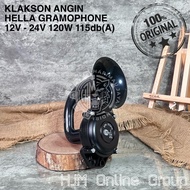 NEW KLAKSON ANGIN HELLA AIR HORN GRAMOPHONE TRUCK SCANIA VOLVO 12V -