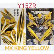 Y15ZR V1 V2 BODY COVER STICKER STRIPE COVER SET EXCITER GP SNIPER MX KING YELLOW Y15 ZR LC150 LC 150
