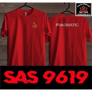 t-shirt kaos baju pragmatic play logo db kaos distro - merah m