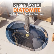 Diatomite Bathroom Mat Anti-Slip Water Absorbent 60x40 Cm DD-31A/B Floor Mat