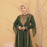 Abiyyuco TA9019 | Gamis Abaya Turki Turkey Mewah Turky Hitam Putih dan Warna