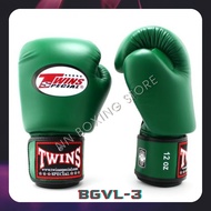 Twins Boxing Gloves BGVL-3 with Velcro (810121416 oz) Genuine leather 100% Sparring gloves Muay Th