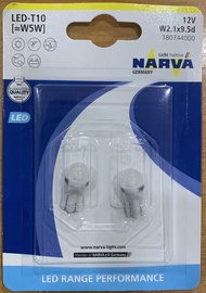 หลอดไฟหรี่ T10 LED ยี่ห้อNARVA รุ่น LED Range Performance 6000K  2 หลอด