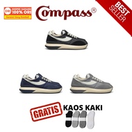 [ORIGINAL] RETAIL PRICE Velocity BlackCOMPASS Navy/ Grey/ not Gazelle Retrograde Slip On Vintage Pro