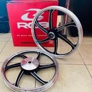 mio125 Alloy Wheels Rim 17 Front Disc Black Round Racingboy