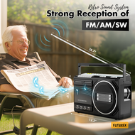 全城熱賣 - DENON卡式收音機｜藍牙5.1｜USB/磁帶錄音｜FM/AM/SW電台｜動感LED燈