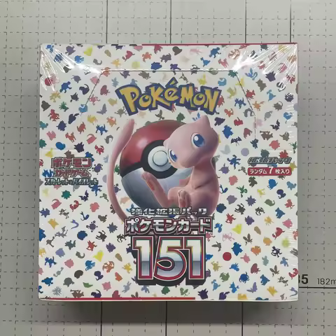 140pcs/Box Anime Pokemon Japan Version TCG Scarlet Violet 151 Classics Expansion Booster Box Pokemon