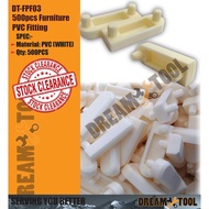 * 500pcs Furniture PVC Fitting DT-FPF03