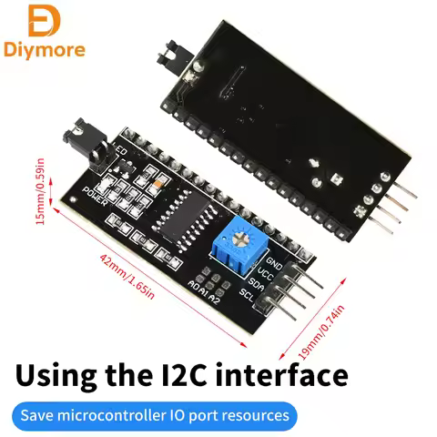 DC 3-6V PCF8574 Expansion BoardIIC/I2C/Interface LCD1602/2004 Adapter Board Blackboard Welded With P