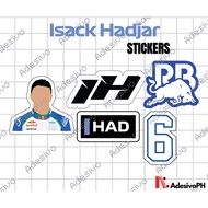 Isack Hadjar 2025 / MATTE / Scratchproof / Waterproof / Individual Stickers