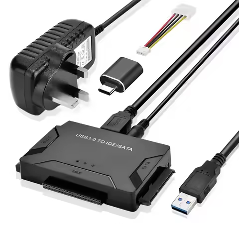 SATA/IDE to USB 3.0 Adapter Hard Drive Adapter Converter for Universal 2.5/3.5 Inch IDE SATA HDD SSD