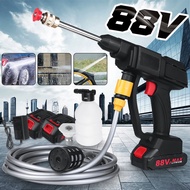 Mesin Cuci Mobil Tekanan Tinggi 88VF Tanpa Kabel dengan Penyemprot Jet Air 1/2 Mesin Cuci Baterai Da