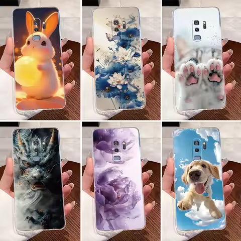 Phone Case For Samsung Galaxy S9 Plus S9+ SM-G960F SM-G965F Luxury Dragon Cute Cool Boys Girls Trans
