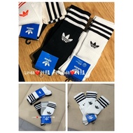 Linda ️ Daigou Adidas Mid-Tube Socks 3 Colors Black S21490 White IJ0734 Three JV7418 Stockings