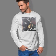 KATUN J Dilla Donuts Long Sleeve T-Shirt Casual Cotton Unisex T-Shirt