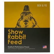 BEH & YO Show Rabbit Feed 1.2KG | Alfalfa & Timothy Hay | Makanan Arnab Semua Umur