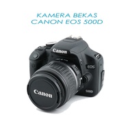Kamera Bekas Full Set Camera Canon EOS 500D EF-S 18-55 IS Kit DSLR