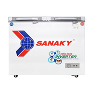 Tủ đông Sanaky 2 ngăn đông và mát VH-3699W4K (260 lít, nắp kính xám)