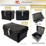 45L 55L 65L Rear ABS Top Box [Free Base Plate + Inner Pads] Single Lock | Motor Accessories