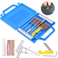 22 PCS Car Motorcycle Emergency Heavy Duty Tire Repair Kit Tubeless Tire Puncture Tire Repair Tool Plug Set with HARD CASE CAR MOTORCYCLE BIKE TRUCKS EBIKE AUV BUS   Ideal for Car, Truck, RV, Jeep, ATV, Motorcycle, Bicycle, Tractor, Trailer