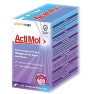 Pharmaniaga Actimol 650MG (Paracetamol) 10'sx10