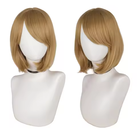 Biohazard Resident 4 Remake Ashley Graham Evil Cosplay Wig Heat Resistant Synthetic Wigs Halloween C