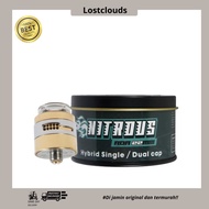 Ready JT NITROUS DUAL CAP ONLY RDA 22MM LIMITED EDITION SHINY GOLD B AUTHENTIC